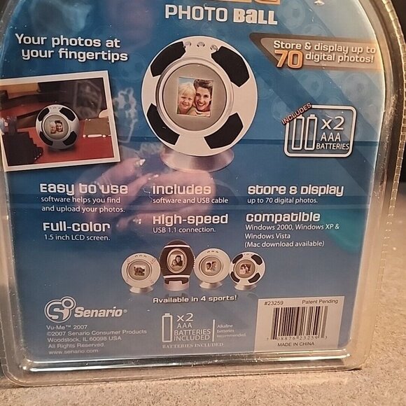 Digital Vu-Me Digital Photo Frame Soccer Display 1.5" LCD Screen D6 - Picture 4 of 7